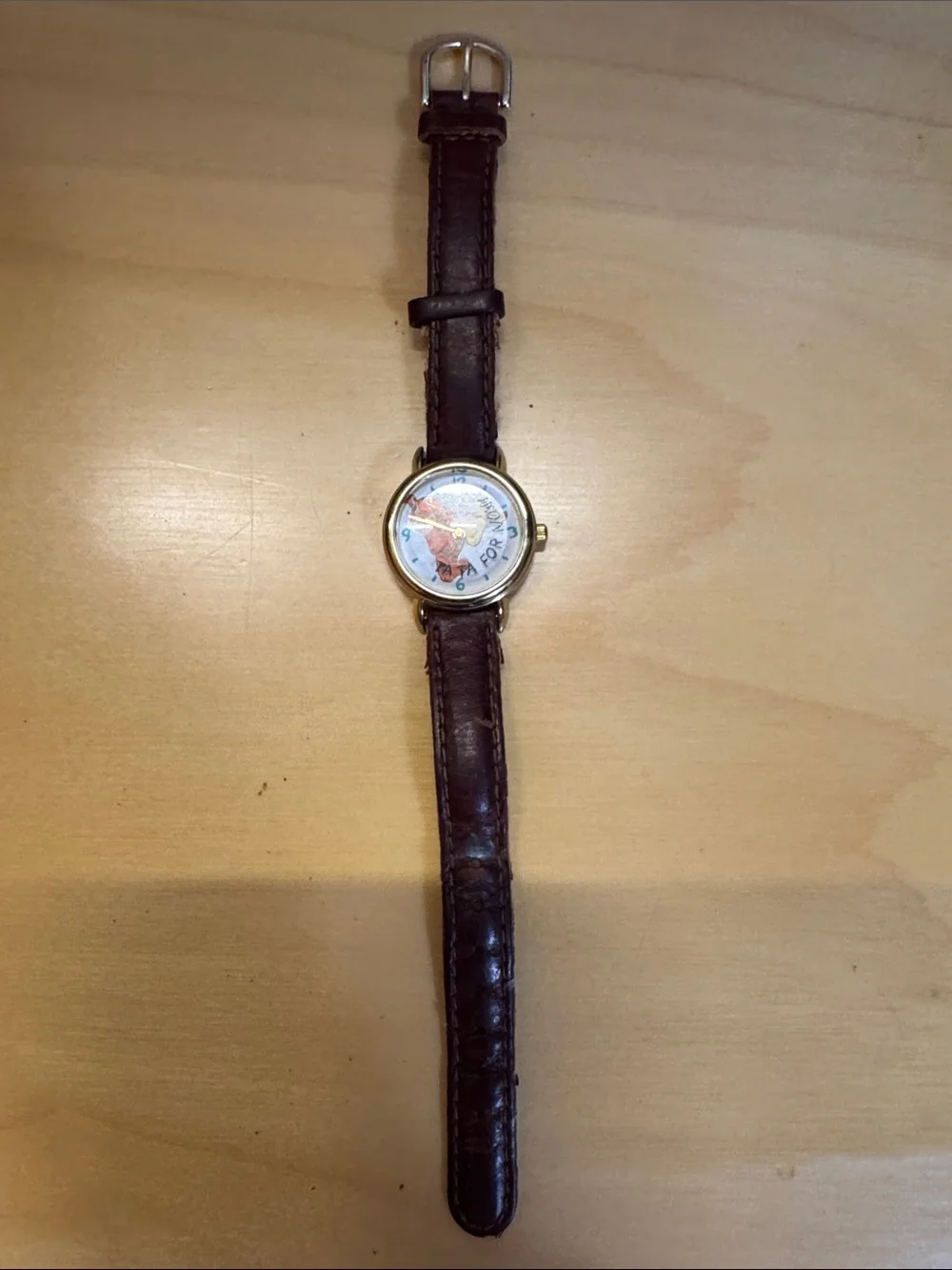 VTG 90s Disney Timex Tigger “Ta Ta For Now” Working New Battery Rotating Disc